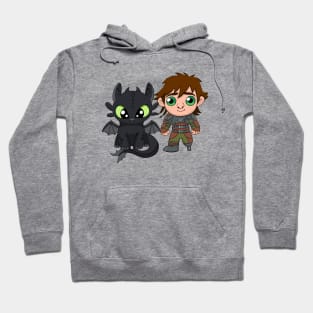 Toothless and Hiccup, Httyd, fanart How to train your dragon, Night fury Hoodie